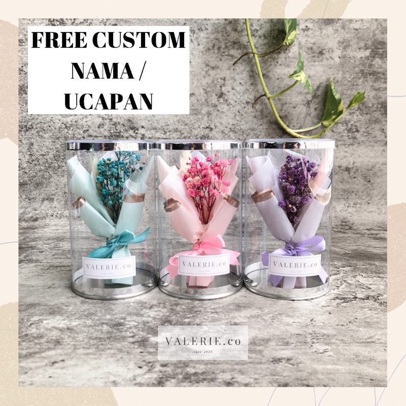 Buket Tabung Mika Mini Gold Buket Wisuda Cewek Aesthetic Bucket Mini Gold Kado Semprotulation Kado W