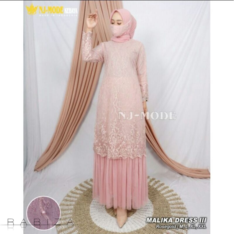 SF Model Gamis Brokat Tutu Sambung Terbaru  Buat Pesta Seragaman Bahan Adem Mewah