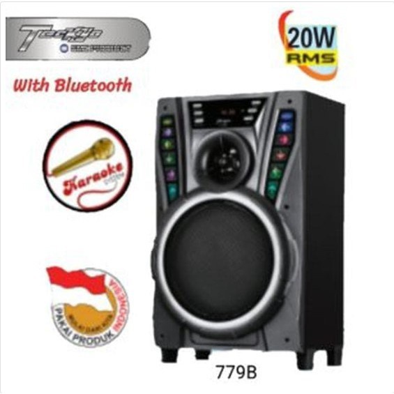 Speaker GMC Meeting Bluetooth Teckyo 779B Portable Karaoke 8 in