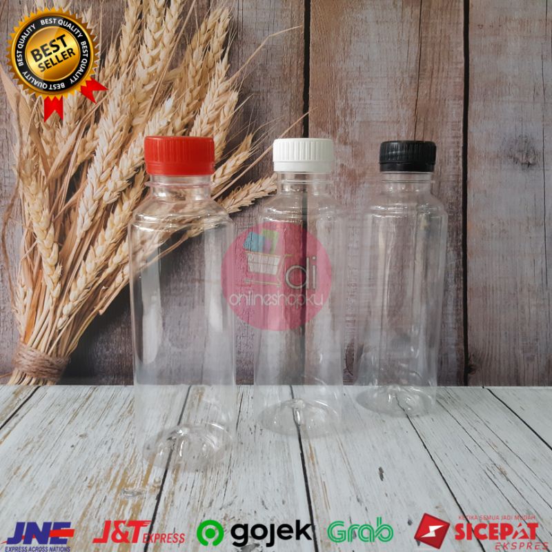 Botol almond 250ml Botol plastik 250ml / Botol Plastik 250ml Gojek Botol Kopi 250ml