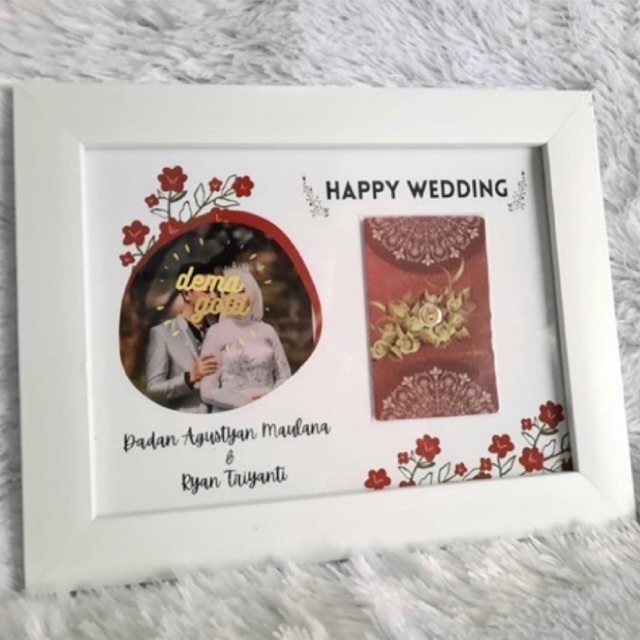 Frame Gift Wedding / Kado Pernikahan / Gift Minigold / Mini Gold