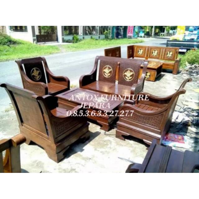 Kursi tamu semut jati furniture Jepara