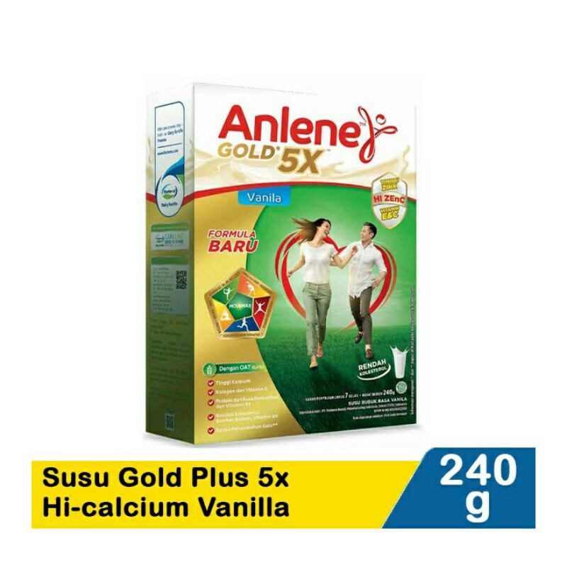 

Anlene Gold Plus 5X Hi-Calcium Vanila240G