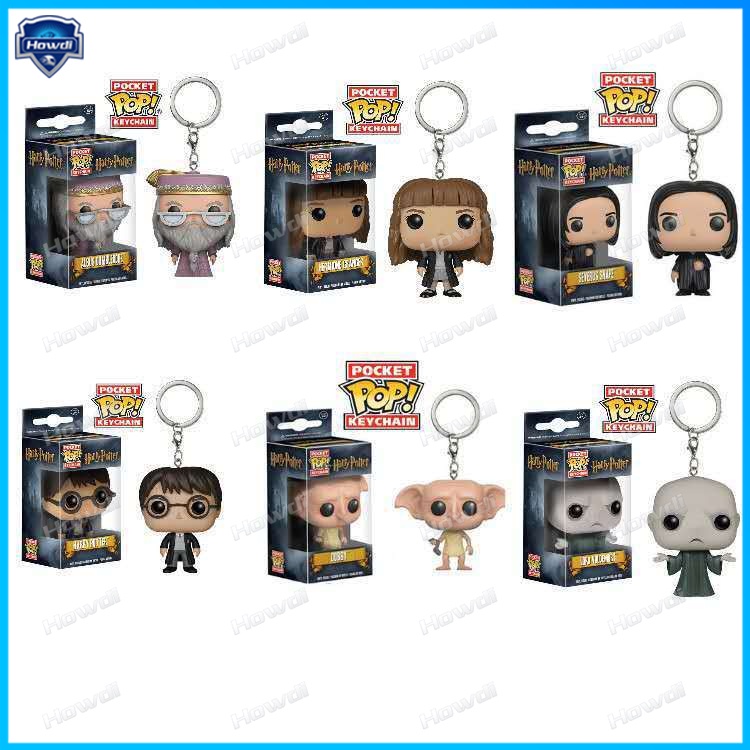 Funko POP Gantungan Kunci Action Figure Harry Potter Hermione Ron Snape Dobby