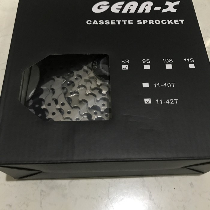 Sproket Gear-X 8 speed 11-42T cassete sproket