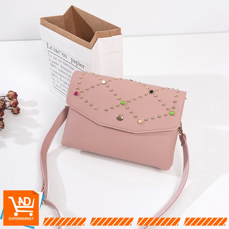 AND COD T85 Tas Selempang Wanita Tas Mini Pernak Pernik Fashion Style Tas Import Sling Bag Kulit PU