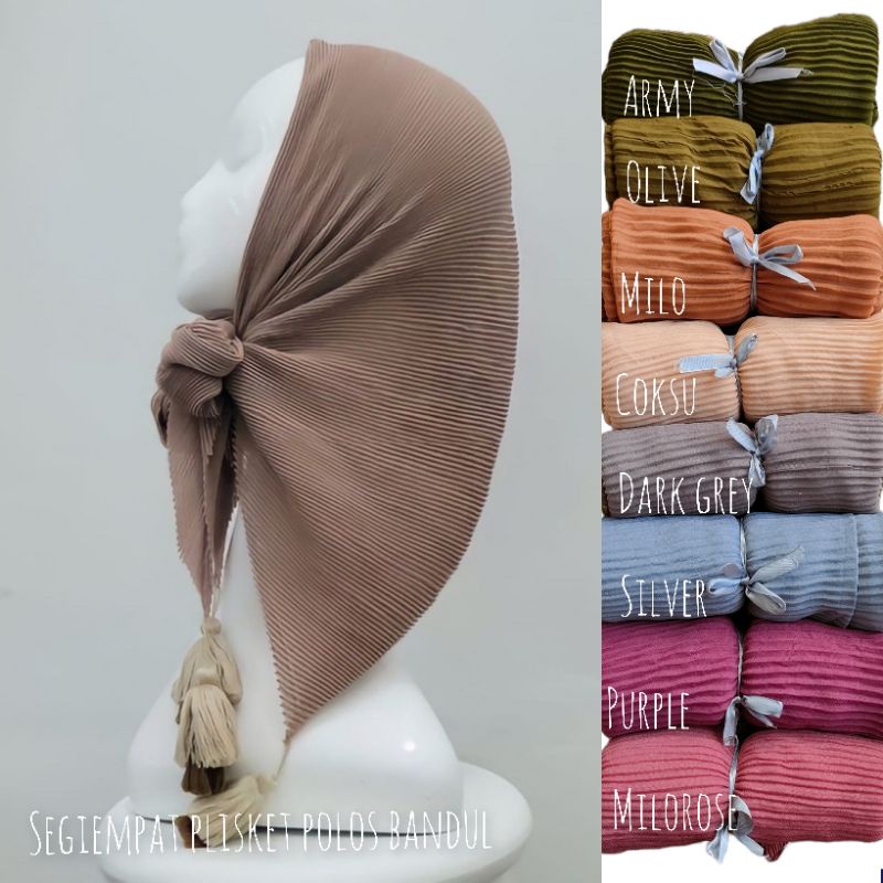 TERBARU SEGI EMPAT PLISKET BANDUL TERMURAH // SEGI EMPAT PLISKET TASSEL TERMURAH