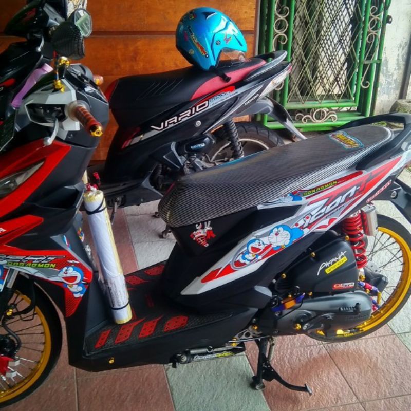 Striping Variasi Motif Doraemon Honda Beat Fi Esp Pilih Warna Geser Gambar Shopee Indonesia