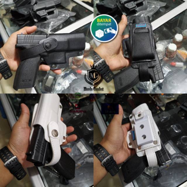 Holster hs9 hs 9 kulit sapi asli buatan Indonesia