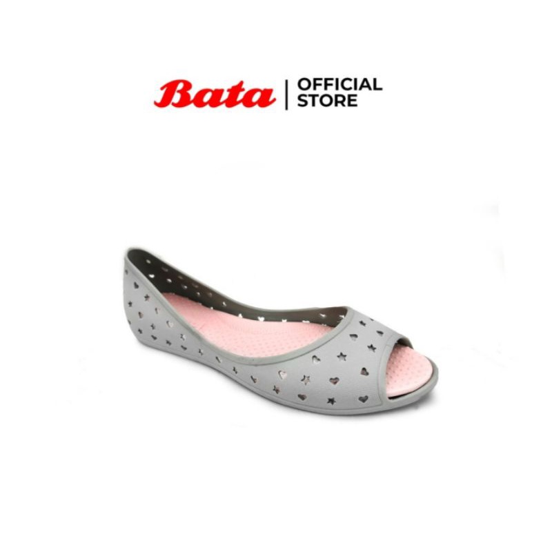 Bata Sepatu Wanita Heart Peep Toe Grey - 5522402