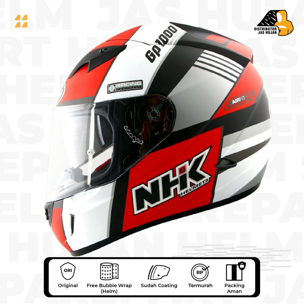 Helm NHK GP 1000 Motif SXR White Red