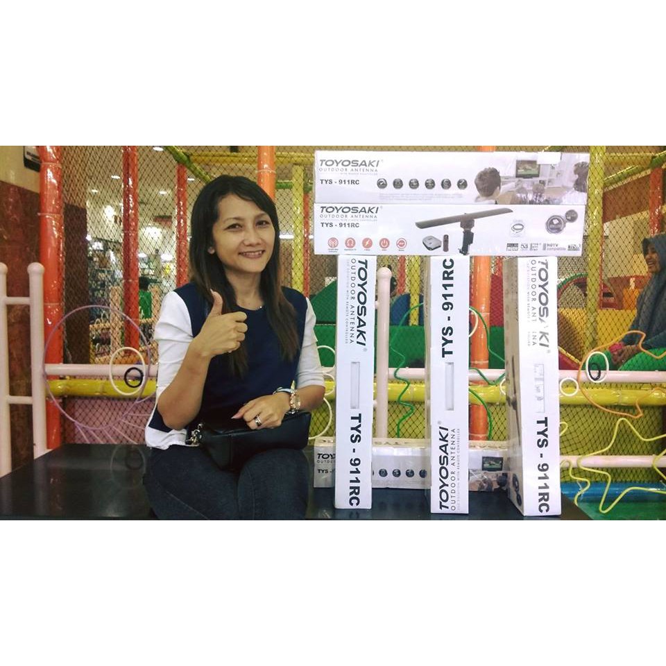 Antena Out Door TOYOSAKI 911 RC - REMOTE - 360 DERAJAT - BERGARANSI