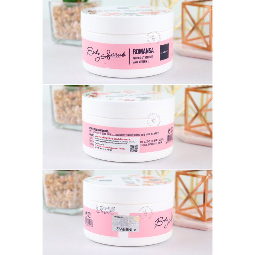 READY scrub scarlett - lulur scarlet - BODY SCRUB/LULUR