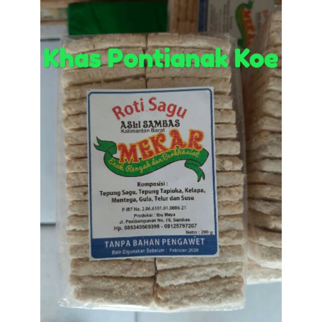 

Roti Sagu / Snack Sagu Mekar asli Sambas khas Pontianak Kalimantan Barat gurih dan enak