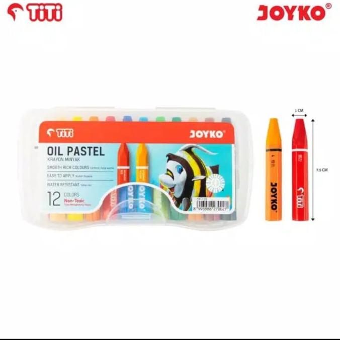 

Oil Pastel Krayon Minyak Joyko Titi OP-12S 12 Warna Colors rod14 Kualitas Baik