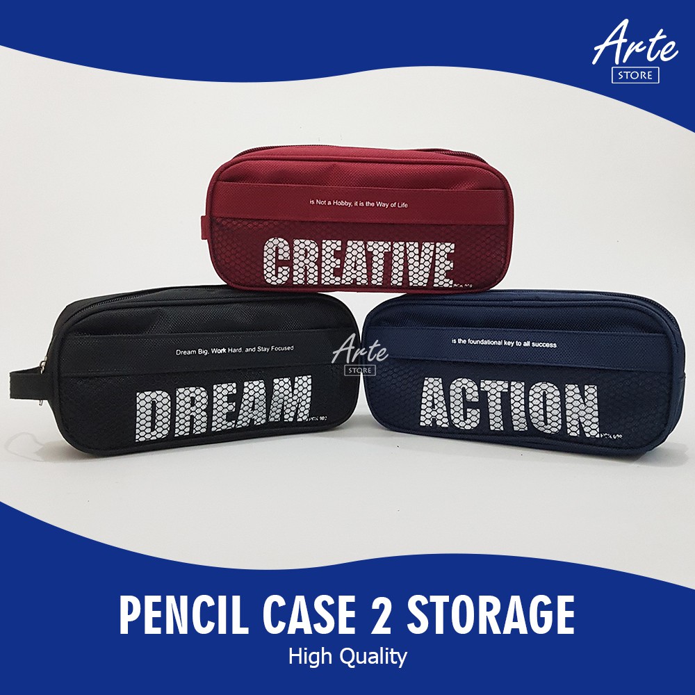 Tempat Pensil - Pencil Case 2 Kantong