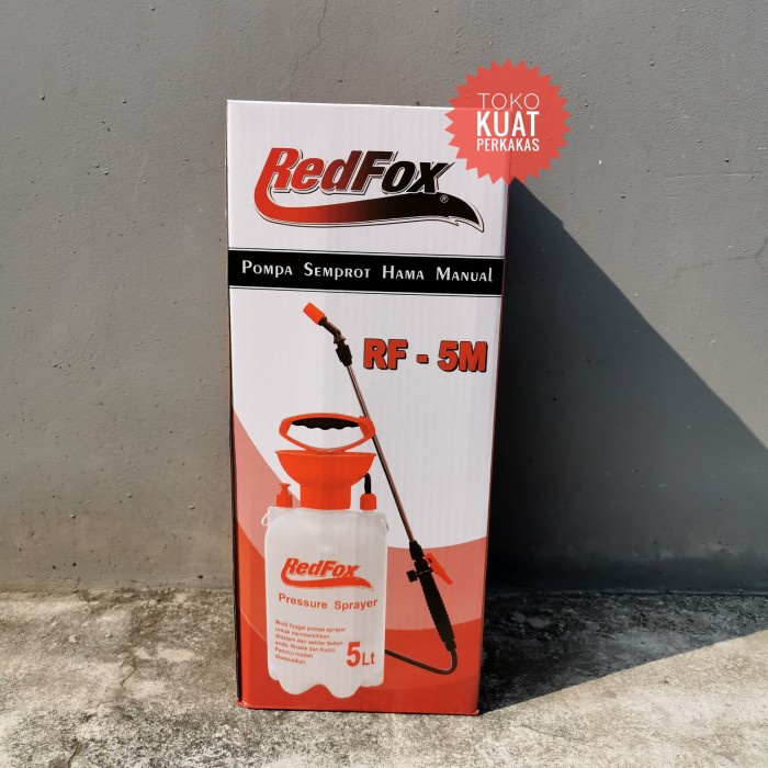 Redfox sprayer semprotan hama desinfektan manual 5lt