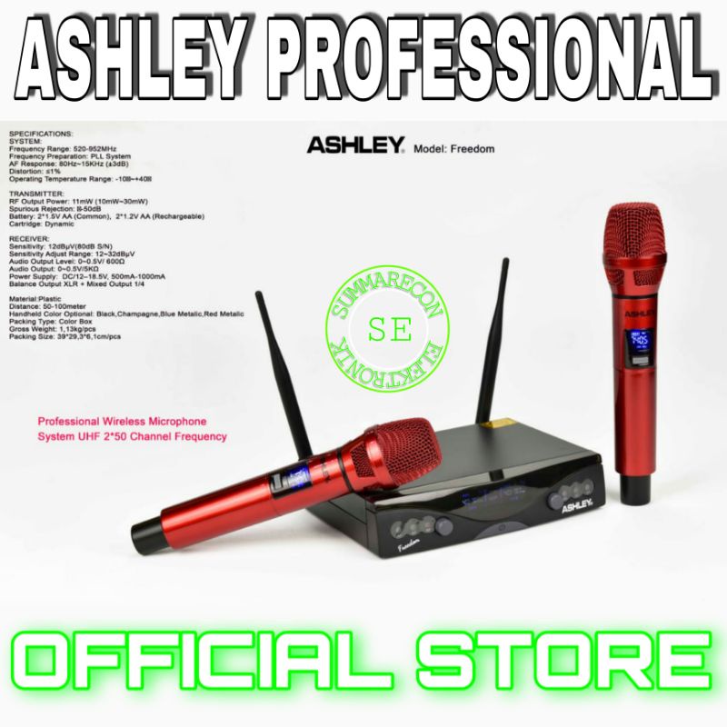 mic wireless ashley original ashley freedom