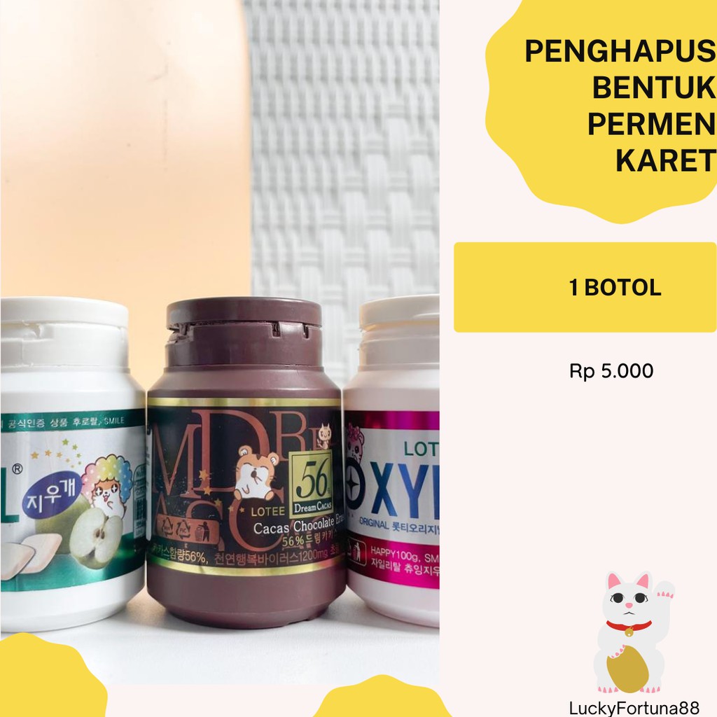 

[luckyfortuna88] Penghapus bentuk permen karet penghapus bentuk botol permen karet alat tulis kantor lucu kado unik