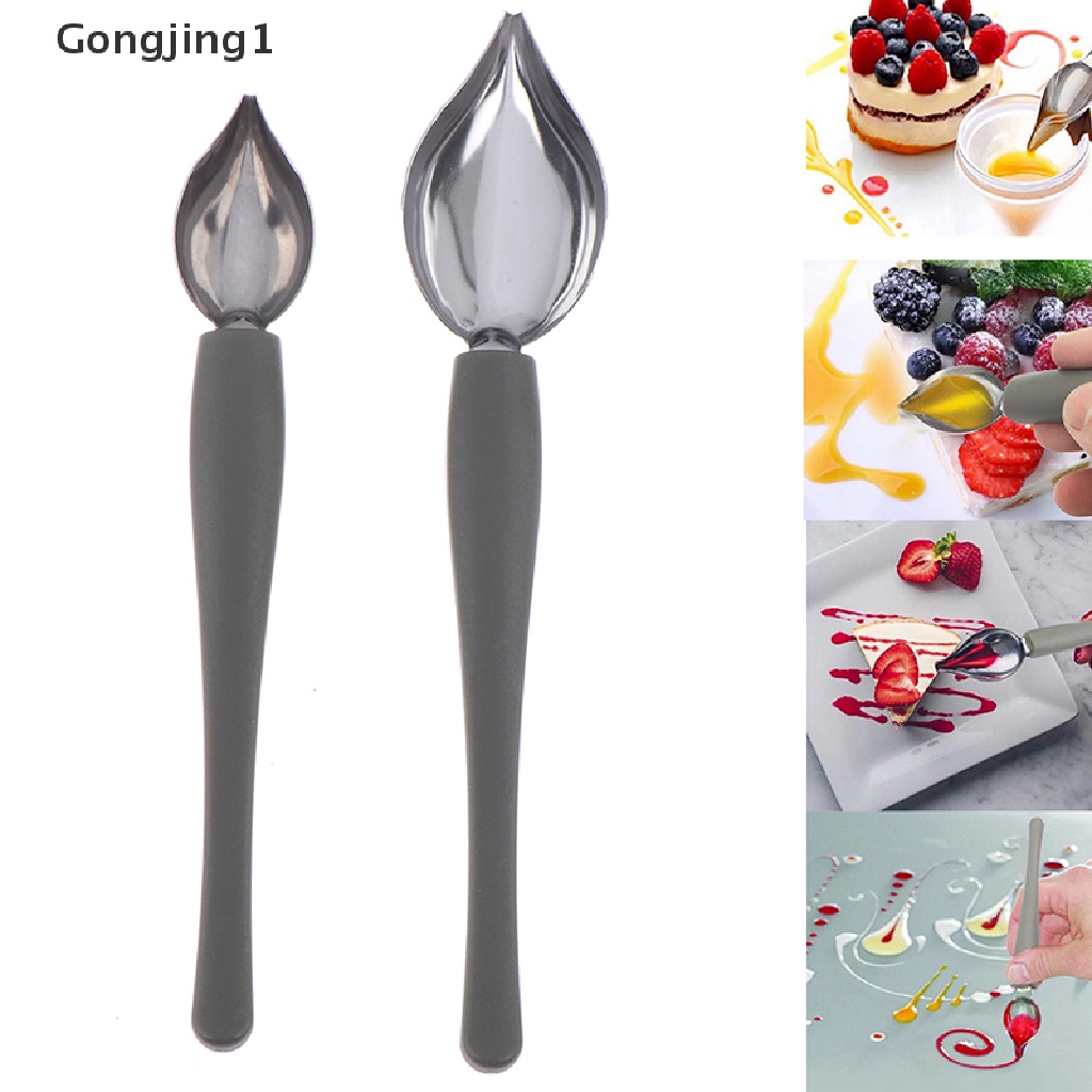 Gongjing1 Piring Saus Bahan Stainless Steel Untuk Melukis