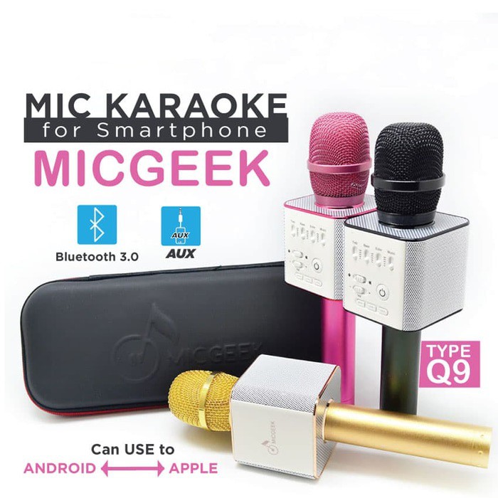 MIC Q9 Bluetooth-Karaoke Microphone+Speaker Q9