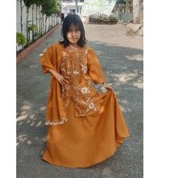 baju India anak / lengga anak kuning kunyit