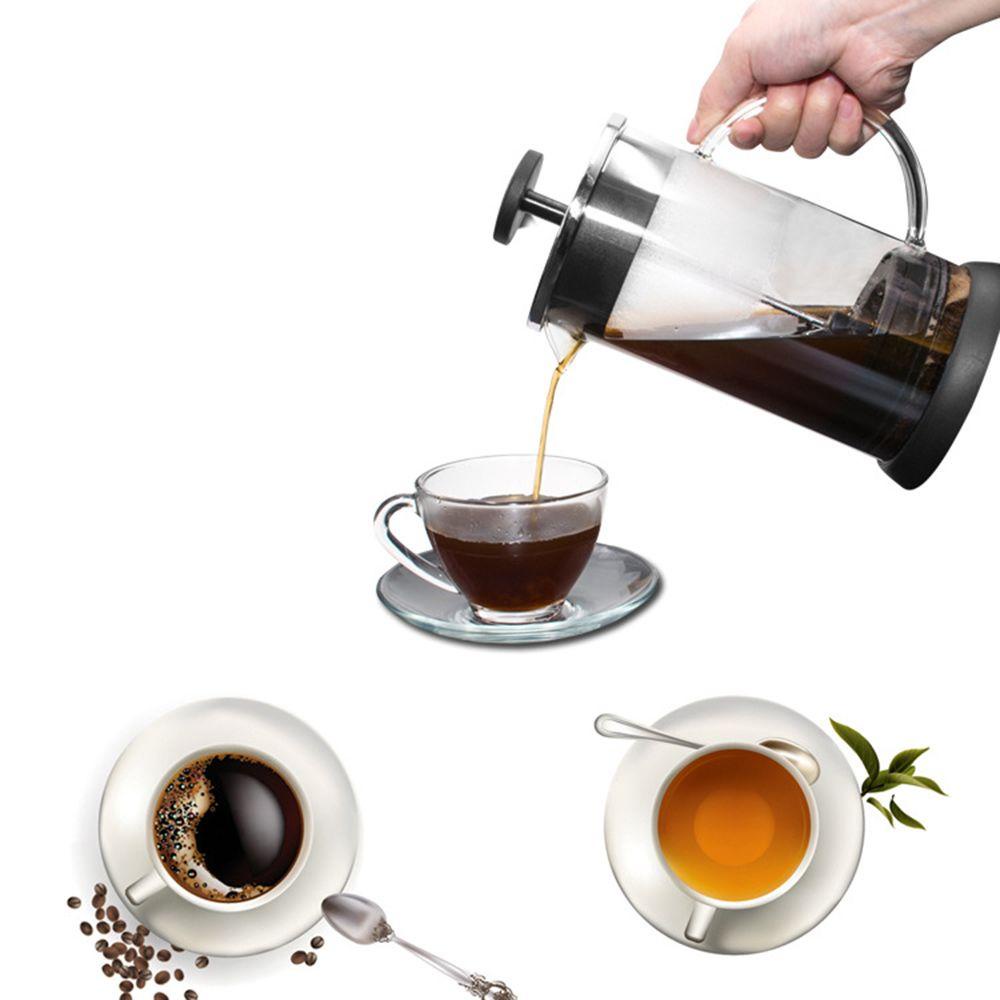 Solighter 1000ML French Press Coffee Pot Dengan Triple Filters Glass Coffee Press Kopi Espresso