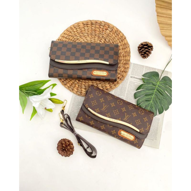 Dompet LV Maxi FREE TALI SELEMPANG || Dompet Wanita