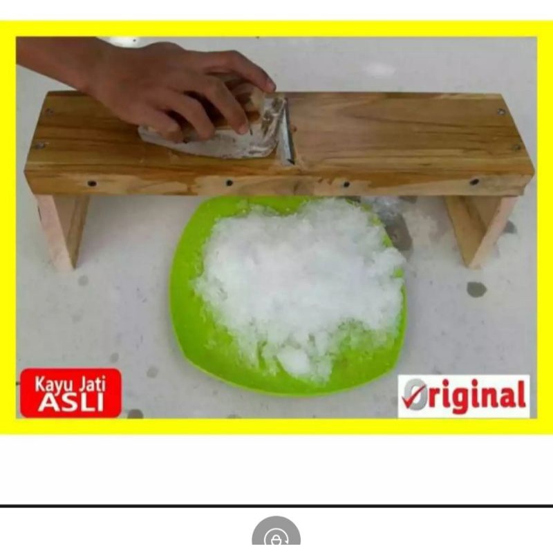 TERBAIK Alat Serut Es batu manual kayu jati