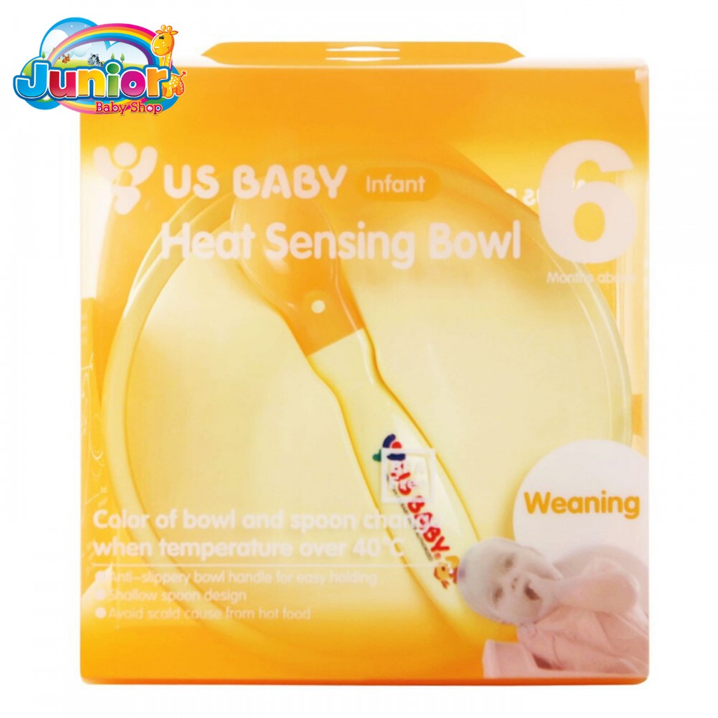 US Baby Mangkok Heat sensor - Heat Sensing Bowl