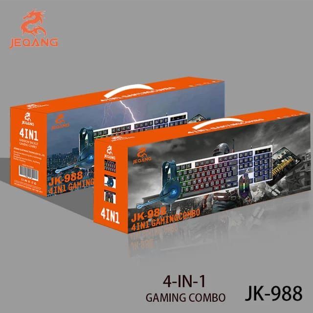 COMPUTER KEYBOARD GAMING JEQANG JK-988 4IN1 GAME SET (Bintang Acc)