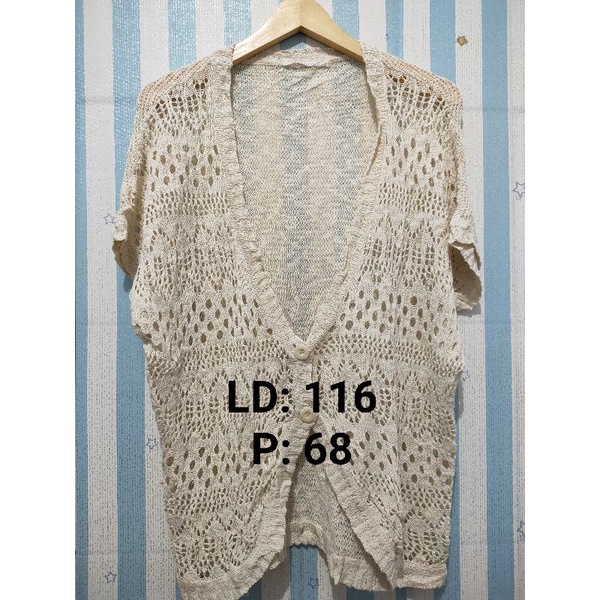 Cardigan Rajut Preloved/Thrift Shop dan Atasan Wanita (001)-1