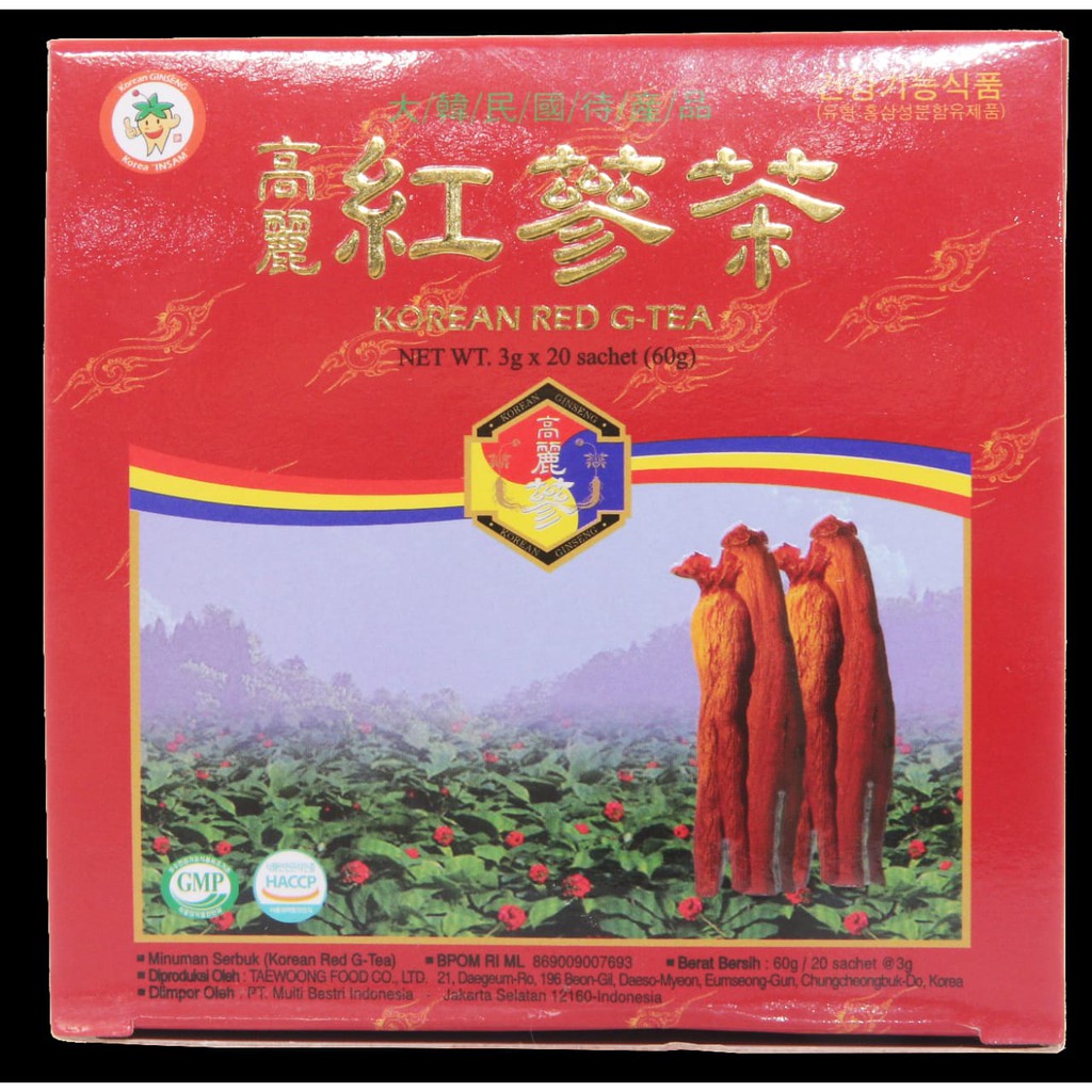 

Korean Red Ginseng Tea 20 sachet