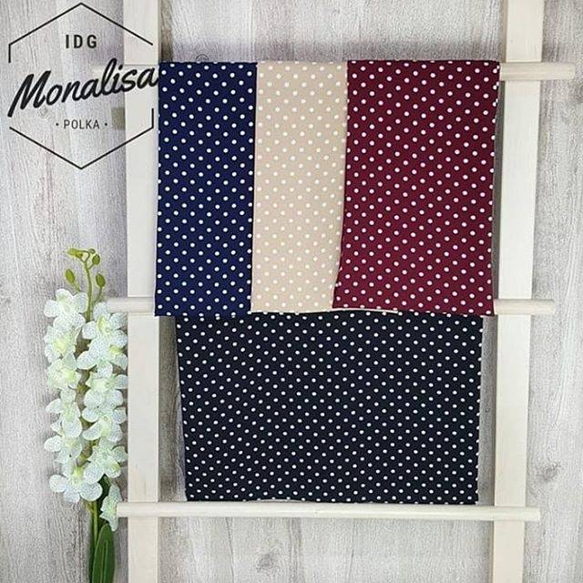 Kain Monalisa Polkadot A Shopee Indonesia