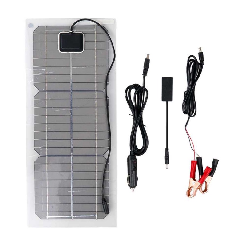 Charger Solar Panel Surya Tenaga Matahari Portable 50W DC Output Port