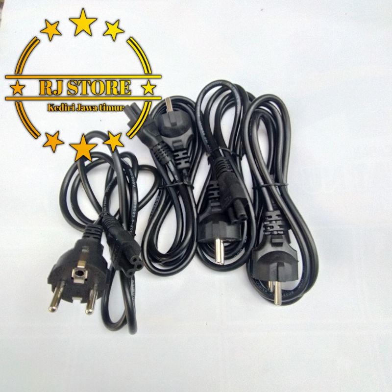 Kabel power for notebook / laptop colokan 3 lubang