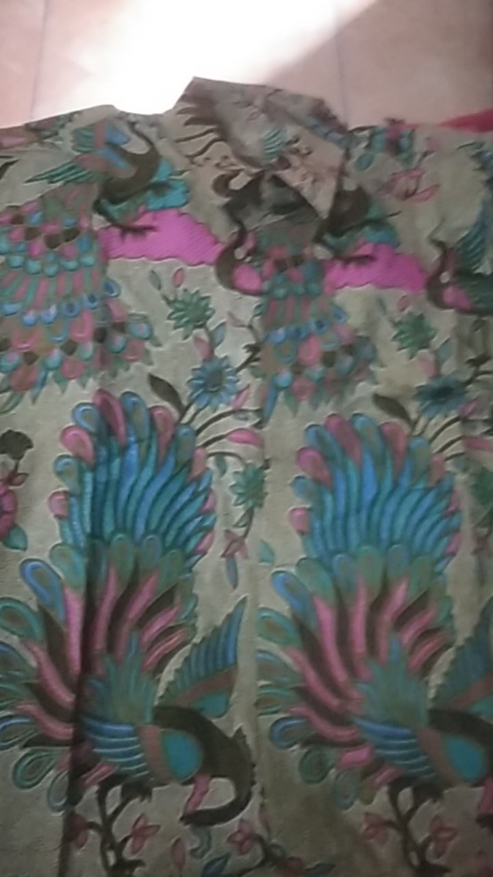 Couple Batik Khan - Atasan Batik  Dewasa Anak Merak Soft Sarimbit Keluarga Blouse