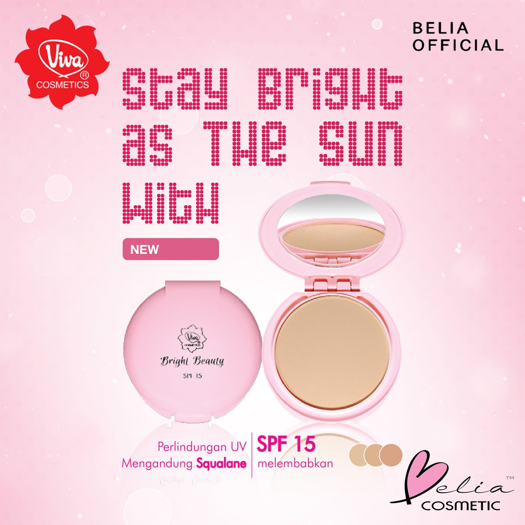 VINLA Viva Bright Beauty Compact Powder SPF15 | bedak padat viva