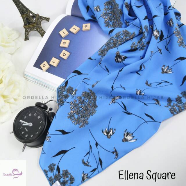 Jilbab motif uk.130cm kerudung wolfis monalisa jumbo khimar syari motif bunga putih wollpeach