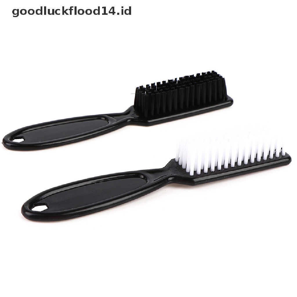 [OOID] Comb Scissor Cleaning Brush Barber Shop Skin Fade Vintage Oil Head Shape Carving ID