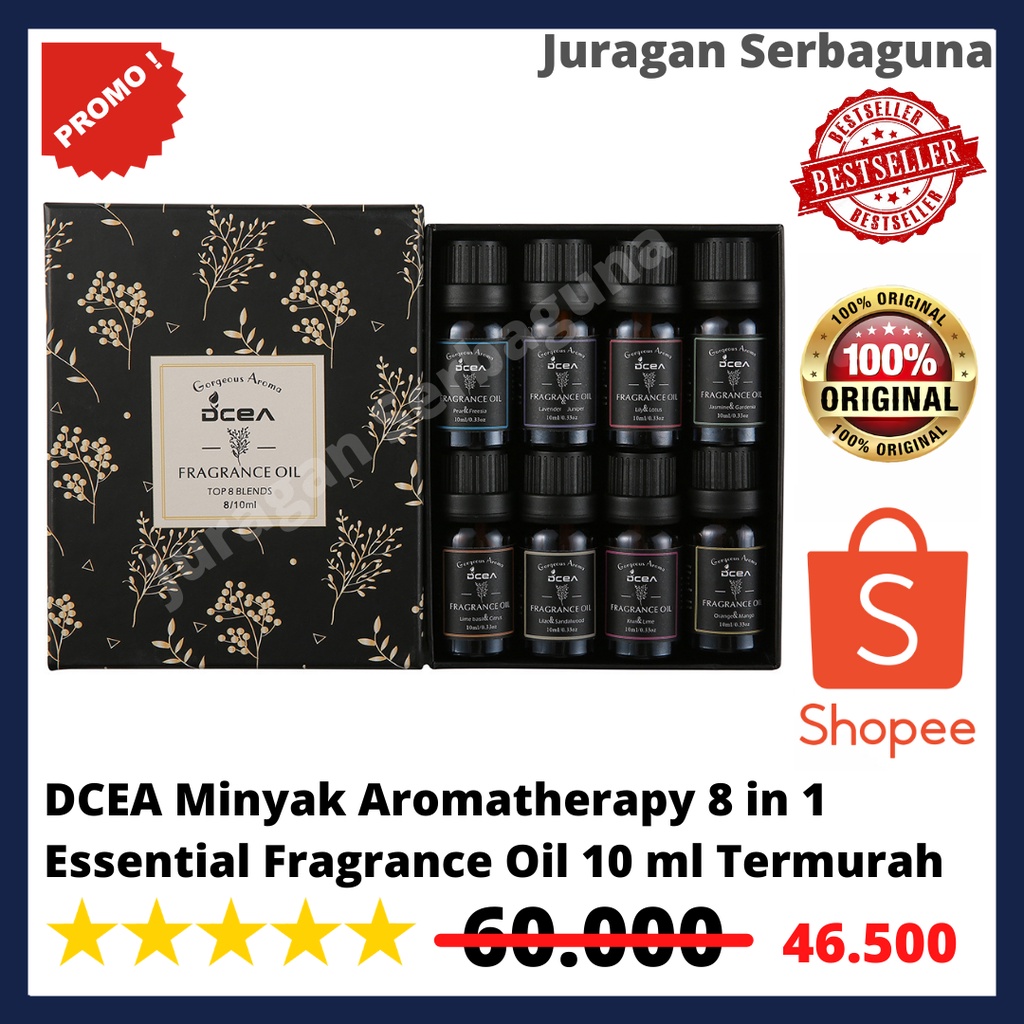 DCEA Minyak Aromatherapy 8 in 1 Essential Fragrance Oil 10 ml Termurah