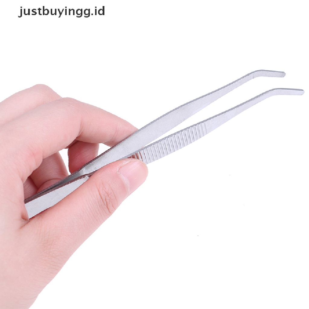 (Justbuyingg.Id) Pinset Stainless Steel Untuk Reparasi Akuarium