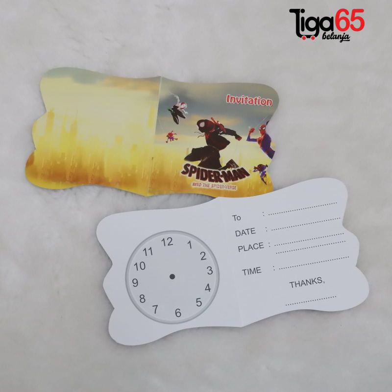 365 Kartu Undangan Anak Invitation Card Karakter Fancy / KARTU UNDANGAN FANCY (30 LBR / PCS)