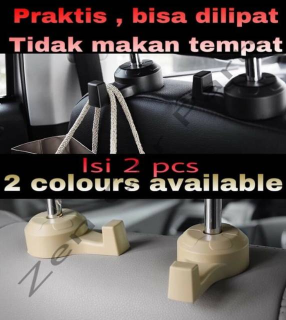 Gantungan Barang Mobil / Car Headrest Hook Hanger Holder Multifungsi