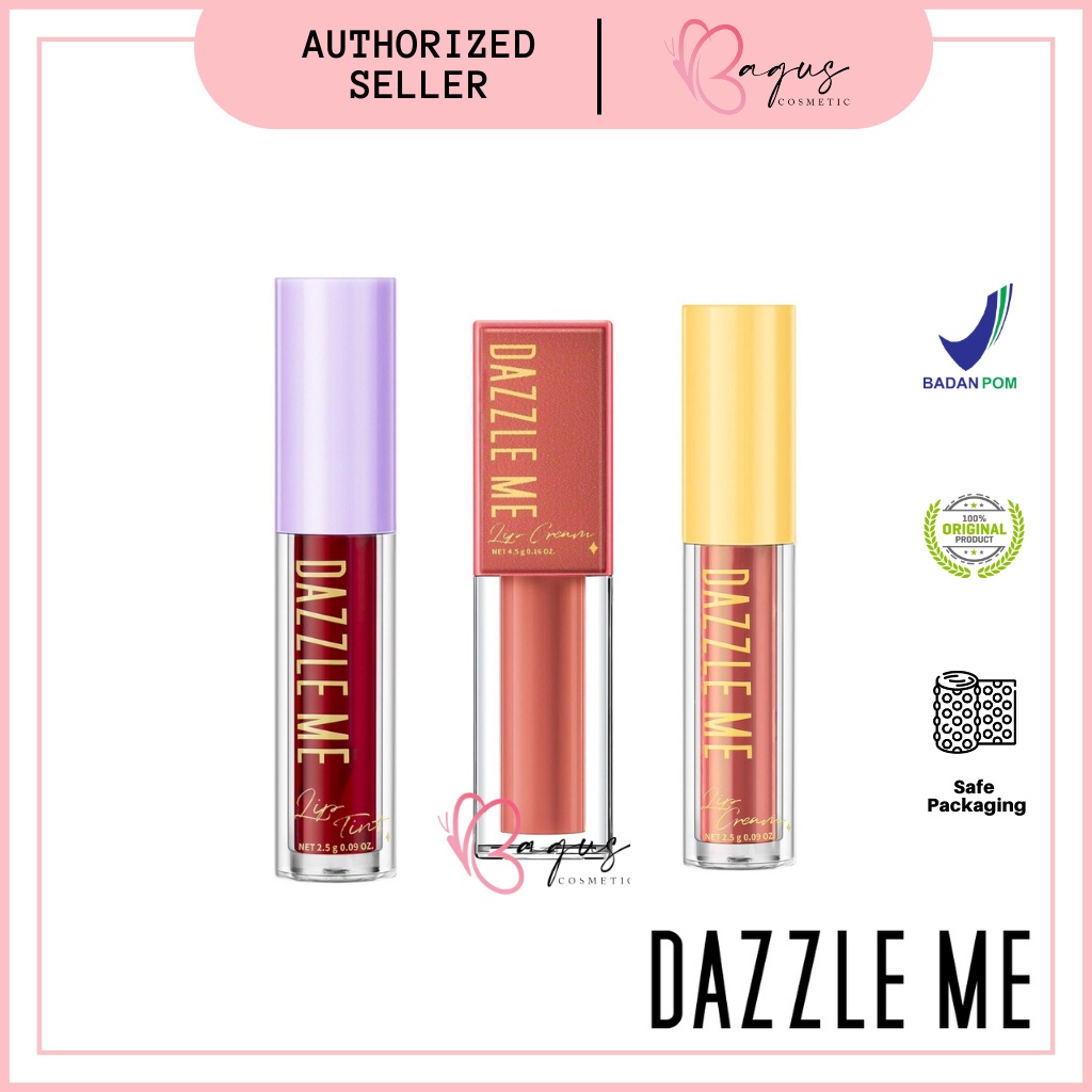 ⭐BAGUS⭐ DAZZLE ME  Ink-Licious Lip Tint BPOM | Lipcream | Mousse | Velvet Lip Stain