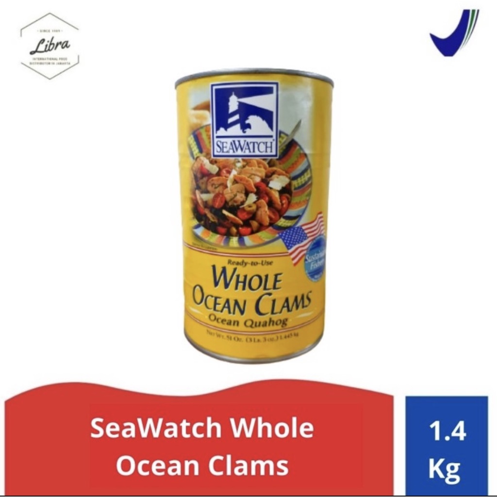 

SeaWatch Whole Ocean Clams/ Kerang Laut Utuh 1.4 Kg