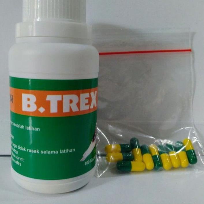 Terlaris jamu merpati  B Trex baron suplemen merpati-doping merpati (Ecer isi  10 capsul ) 