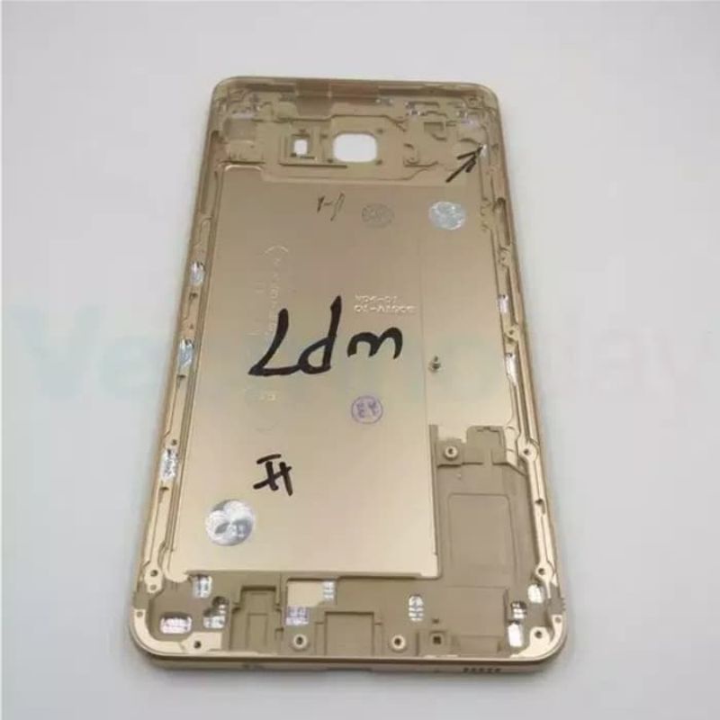 FRAME+BACKDOOR TULANG TENGAH LCD BEZZEL BAZEL KESING CASING HOUSING FULSET SAMSUNG C9 PRO ORIGINAL