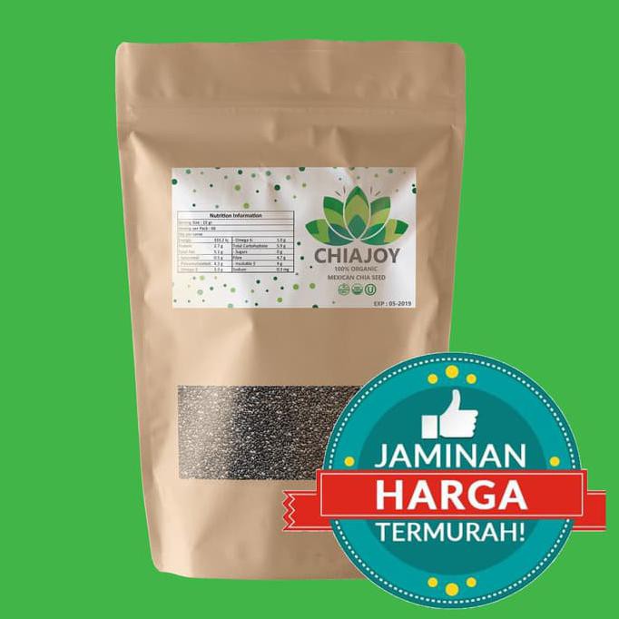 

Super Sale Organic Chia Seed Mexico Chiajoy 500 Gram Terbaik Untuk Diet Ready Stock