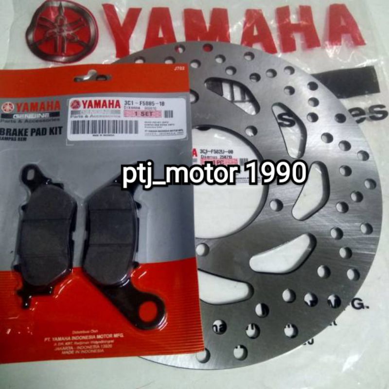 PIRINGAN CAKRAM DEPAN+KAMPAS REM YAMAHA VIXION OLD/VIXION NEW/ VIXION NVL